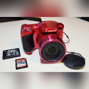 (SOLD)Canon PowerShot SX420 IS 20MP 42x Zoom Red Digital Camera